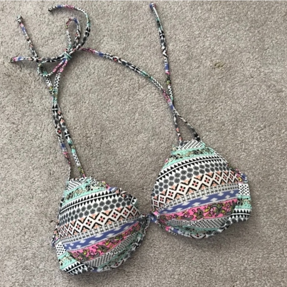 Victoria’s Secret tribal push-up halter bikini top